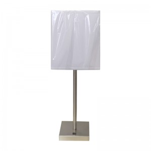 Egyszerű stílusú szálcsiszoltnikkel befejezés éjjeliszekrény asztali lámpa egy/off rocker kapcsolóval a vendégszobában